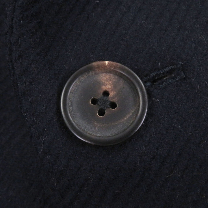 未使用品□LARDINI ラルディーニ IL23678A ブートニエール ピークドラペル チェスターコート ネイビー 48 ハンガー付 イタリア製 メンズ
