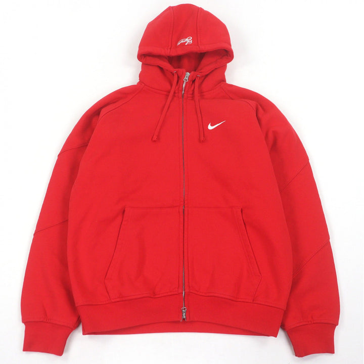 極美品□Supreme NIKE シュプリーム ナイキ 25SS HF9633-657 Zip Up Hooded Sweatshirt ロゴエンブロイダリー ジップパーカー M 正規品