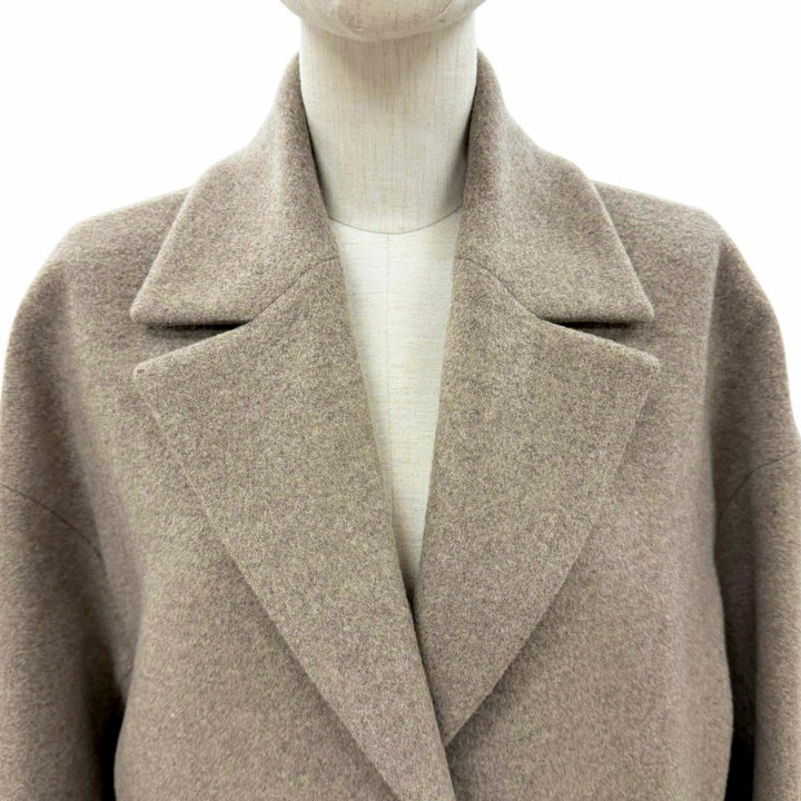 極美品△LANVIN COLLECTION ランバン コレクション 2105131 ウール バックベルト付き イタリア製生地使用 チェスターコート 38 正規品