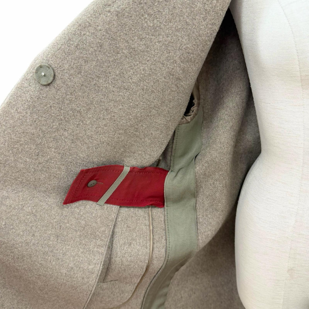 極美品△LANVIN COLLECTION ランバン コレクション 2105131 ウール バックベルト付き イタリア製生地使用 チェスターコート 38 正規品