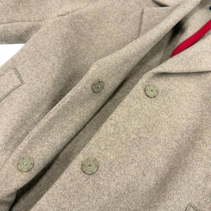 極美品△LANVIN COLLECTION ランバン コレクション 2105131 ウール バックベルト付き イタリア製生地使用 チェスターコート 38 正規品