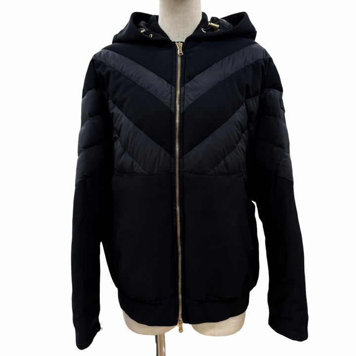 美品◇TATRAS タトラス 20AW LTK20A4213 シェブロン キルティングデザイン ロゴワッペン付 ダウンジャケット ダークネイビー 02 正規品