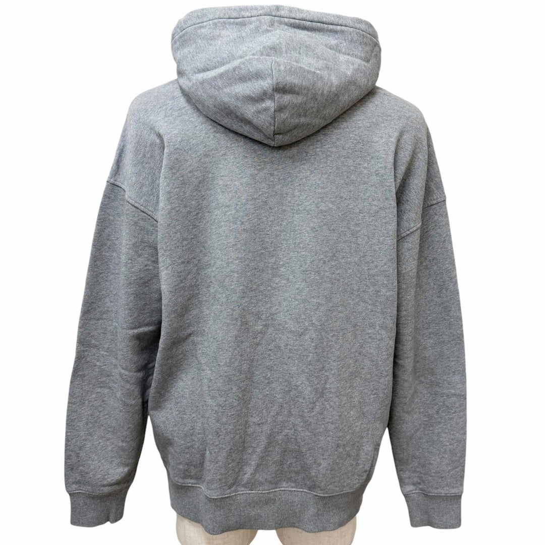 【ドンドン見直し】美品□GIVENCHY ジバンシィ BMJ0A230AF エンボスロゴ フーディー プルオーバーパーカー グレー S 正規品 メンズ