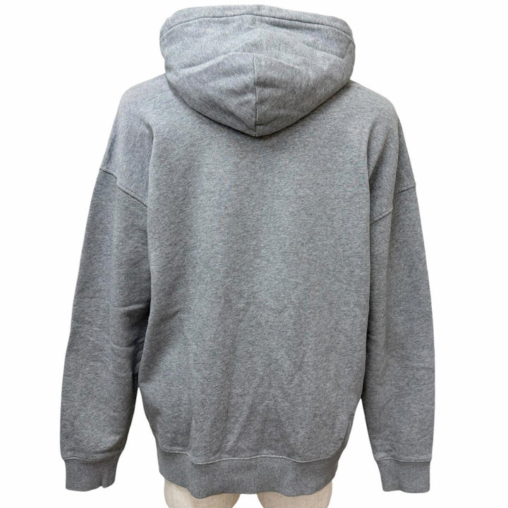【ドンドン見直し】美品□GIVENCHY ジバンシィ BMJ0A230AF エンボスロゴ フーディー プルオーバーパーカー グレー S 正規品 メンズ