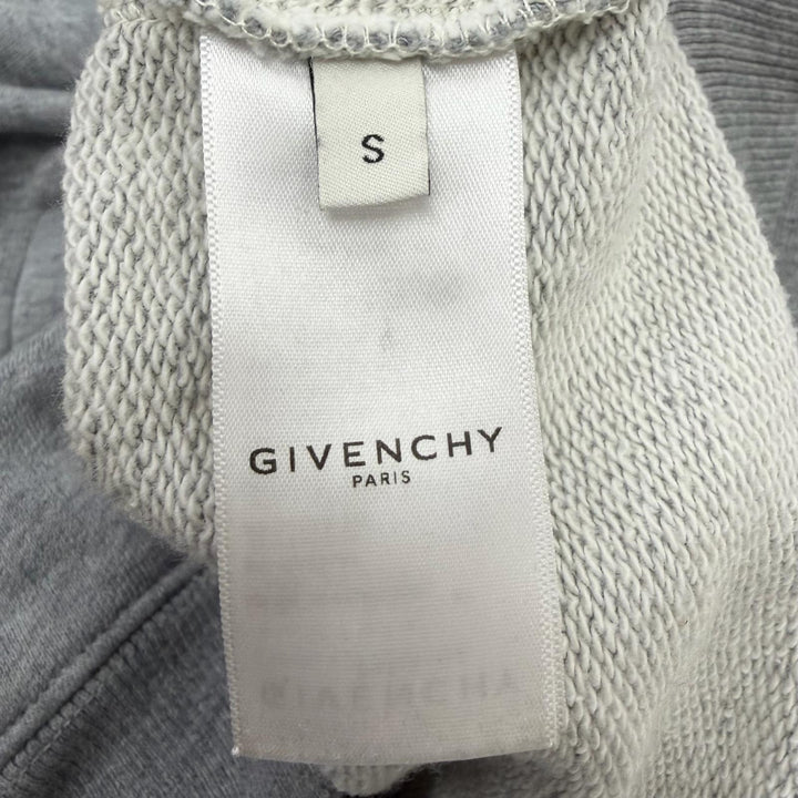 【ドンドン見直し】美品□GIVENCHY ジバンシィ BMJ0A230AF エンボスロゴ フーディー プルオーバーパーカー グレー S 正規品 メンズ