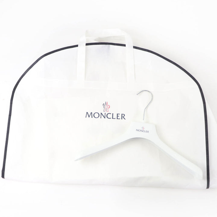 極美品☆MONCLER モンクレール 2023年製 HERBE ロゴワッペン付 ダウンジャケット ブラック 0 ハンガー・ガーメント付 正規品 レディース
