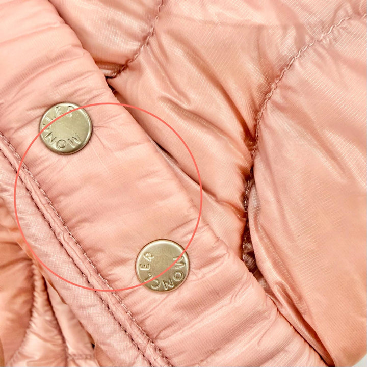 極美品◇MONCLER モンクレール 22-23AW H20931A00019 ANTHON ロゴワッペン フード付 ダウンジャケット 0 正規品 レディース ハンガー付き
