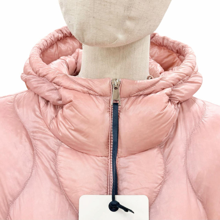 極美品◇MONCLER モンクレール 22-23AW H20931A00019 ANTHON ロゴワッペン フード付 ダウンジャケット 0 正規品 レディース ハンガー付き