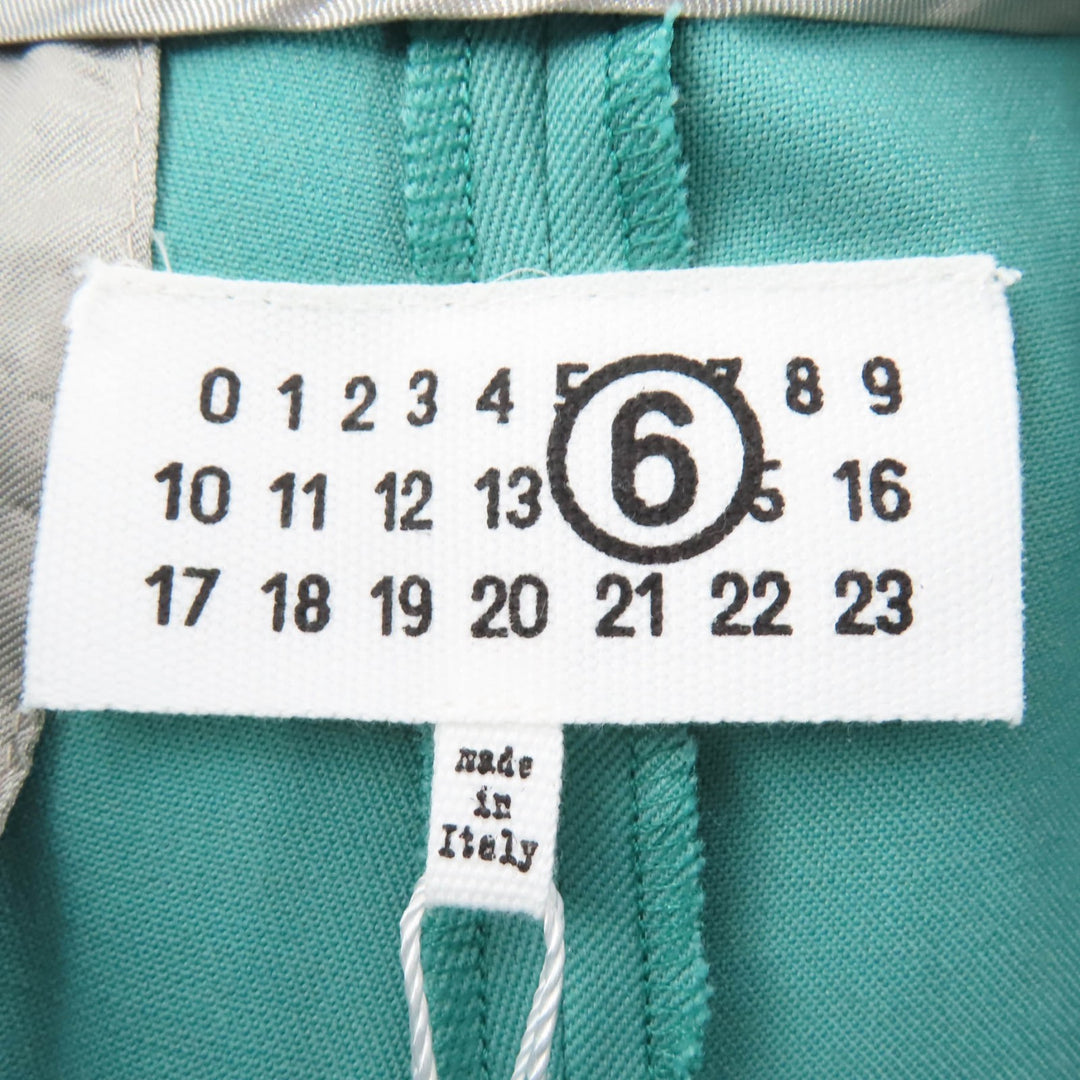 未使用品☆MM6 Maison Margiela エムエムシックス メゾンマルジェラ 24SS S52KA0493 ウールパンツ ブルー 42 伊製 正規品 レディース
