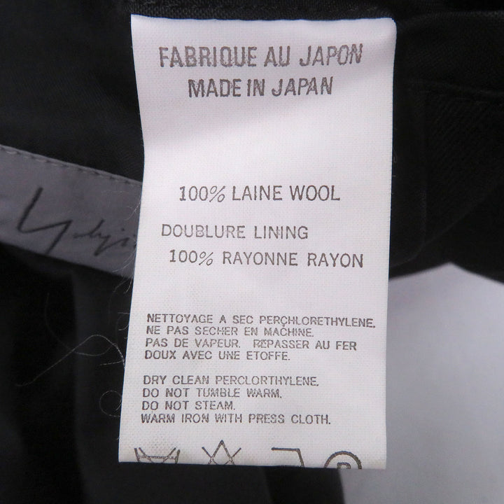極美品□Yohji Yamamoto POUR HOMME ヨウジヤマモトプールオム HN-J53-100 1999AW 希少 デザインジャケット ブラック M 日本製 正規品
