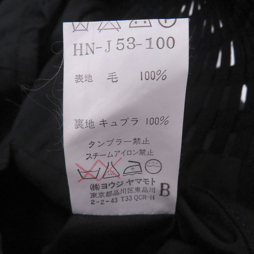 極美品□Yohji Yamamoto POUR HOMME ヨウジヤマモトプールオム HN-J53-100 1999AW 希少 デザインジャケット ブラック M 日本製 正規品
