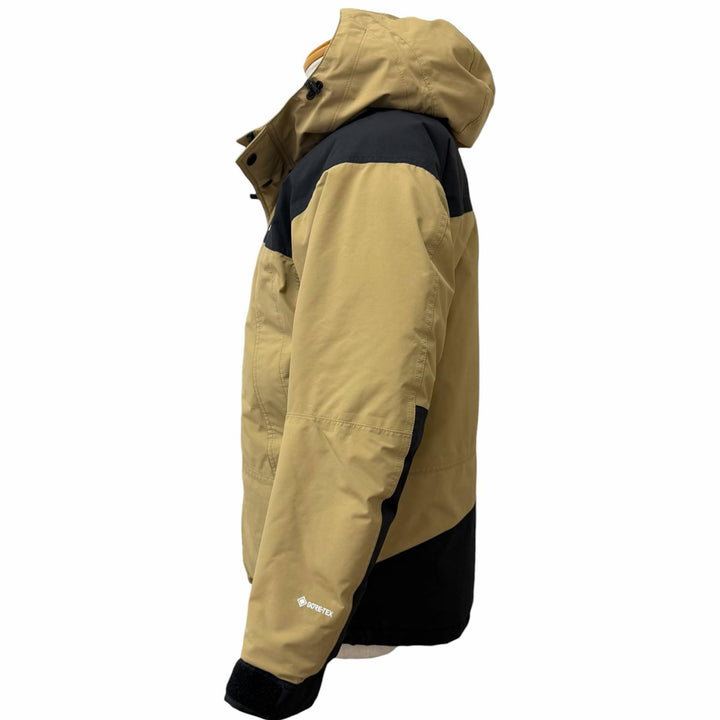 美品□THE NORTH FACE ザ・ノースフェイス ND92237 Mountain Down Jacket GORE-TEX ダウンジャケット ベージュ ブラック L 正規品 メンズ