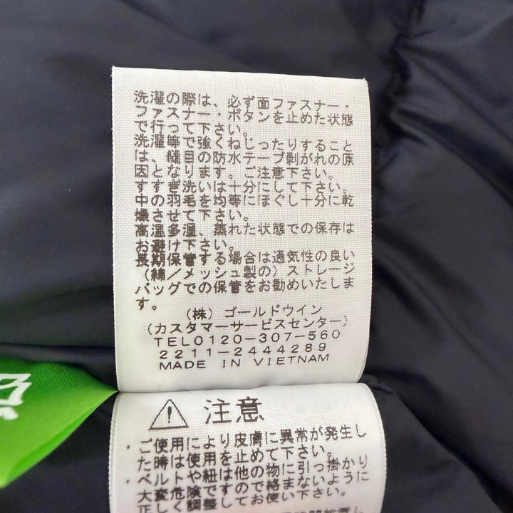 美品□THE NORTH FACE ザ・ノースフェイス ND92237 Mountain Down Jacket GORE-TEX ダウンジャケット ベージュ ブラック L 正規品 メンズ