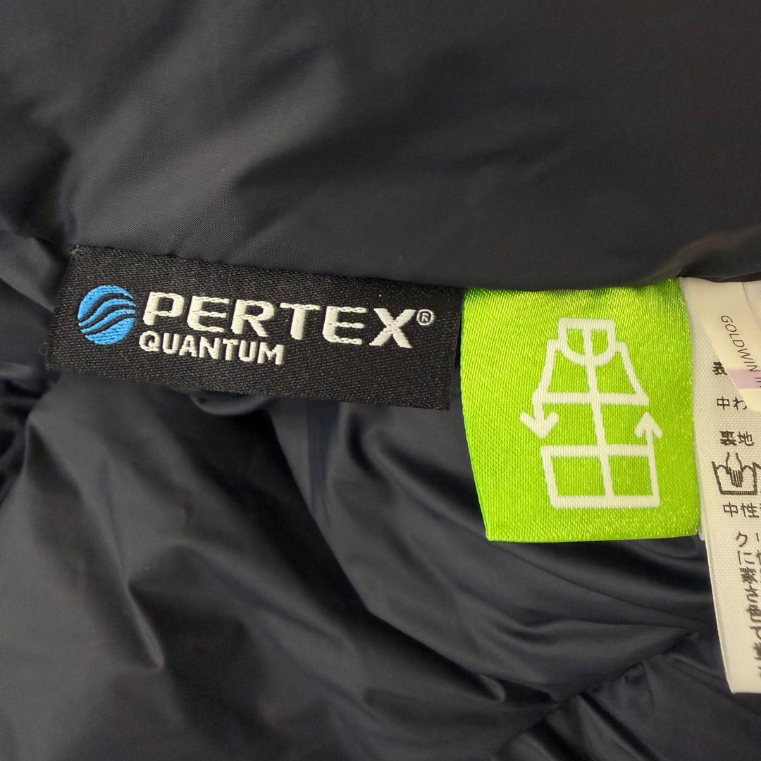 美品□THE NORTH FACE ザ・ノースフェイス ND92237 Mountain Down Jacket GORE-TEX ダウンジャケット ベージュ ブラック L 正規品 メンズ