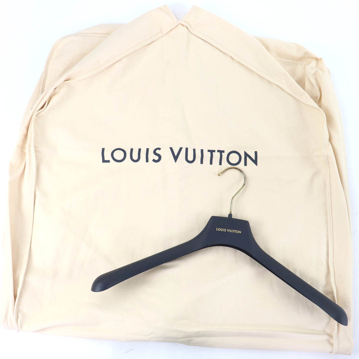 未使用品☆LOUIS VUITTON ルイヴィトン 24SS ウール シルク混 襟ラムファー モノグラム ベルト付 ラップコート ブラック 32 正規品