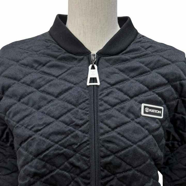 美品★LOUIS VUITTON ルイヴィトン 22AW ウール混 ダイヤモンドニット キルティング ジャケット XS ハンガー・ガーメント付 正規品