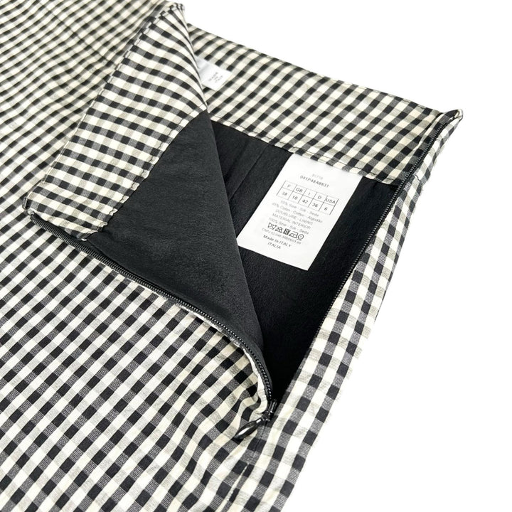 極美品▲Christian Dior クリスチャンディオール 041P48A6631 シルク コットン ギンガムチェック ショート パンツ 38 イタリア製 正規品