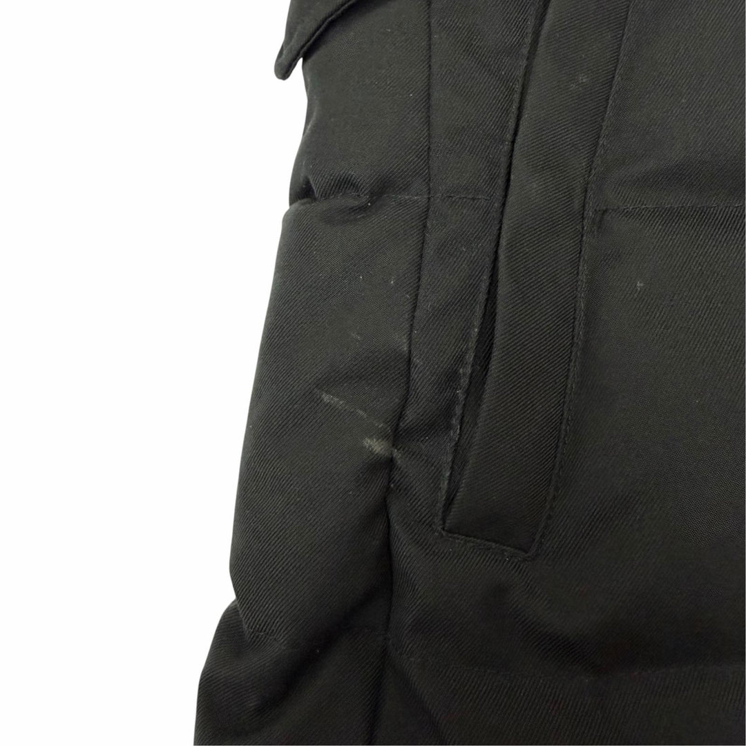 美品☆Pyrenex ピレネックス GRENOBLE FUR ラクーンファー・フード付 ロング丈 ダウンコート ブラック 36 チュニジア製 レディース