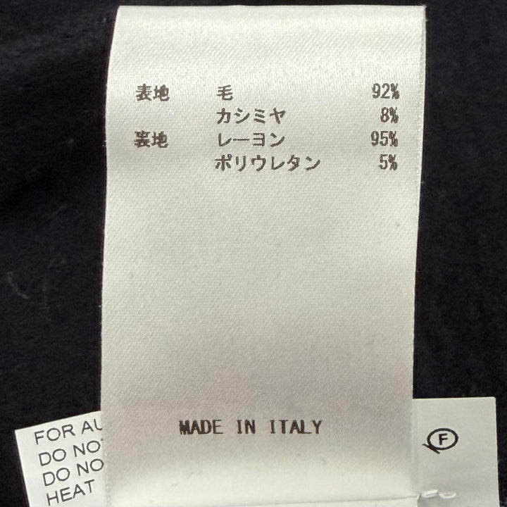 美品▼JIL SANDER ジルサンダー ウール カシミヤ 紺ブレザー シングルジャケット テーラード ダークネイビー 32 伊製 正規品 メンズ