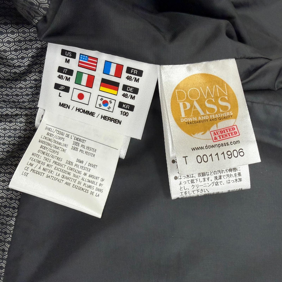 美品□DESCENTE ALLTERRAIN デサントオルテライン DAMQGK30U マウンテニア 水沢ダウン ダウンジャケット ブラック L 日本製 正規品