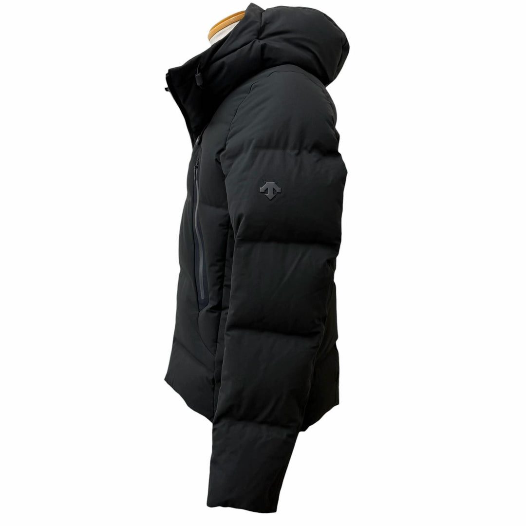 美品□DESCENTE ALLTERRAIN デサントオルテライン DAMQGK30U マウンテニア 水沢ダウン ダウンジャケット ブラック L 日本製 正規品