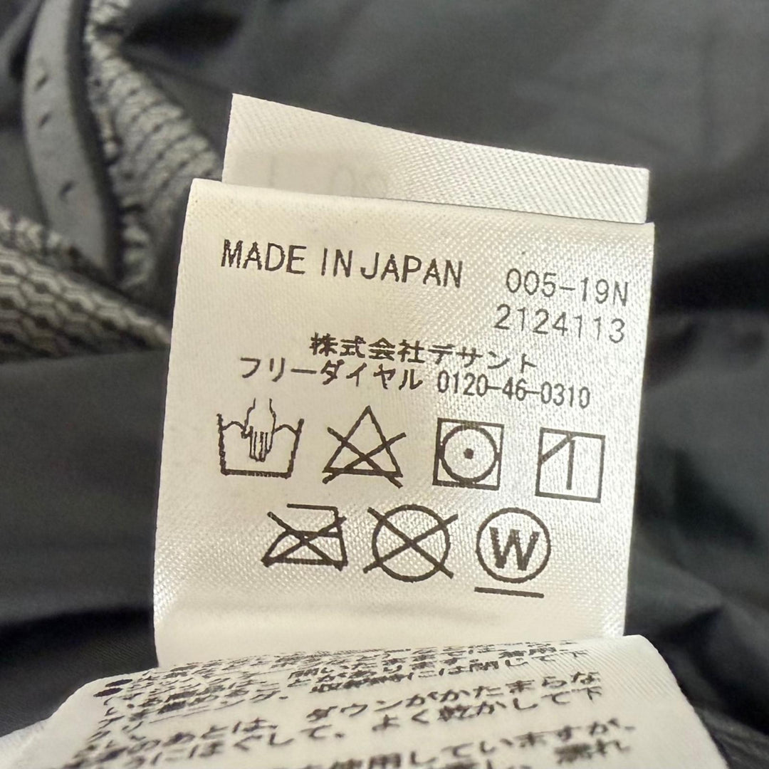 美品□DESCENTE ALLTERRAIN デサントオルテライン DAMQGK30U マウンテニア 水沢ダウン ダウンジャケット ブラック L 日本製 正規品