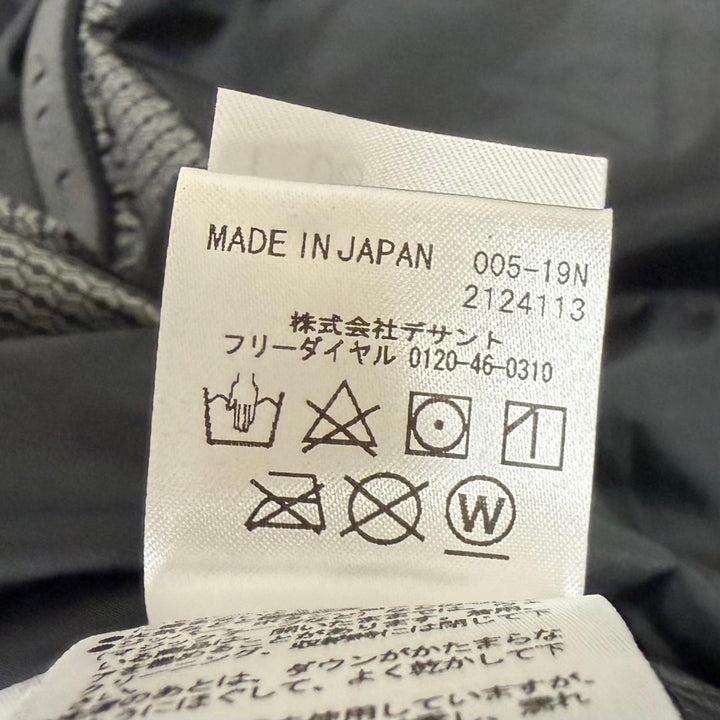 美品□DESCENTE ALLTERRAIN デサントオルテライン DAMQGK30U マウンテニア 水沢ダウン ダウンジャケット ブラック L 日本製 正規品