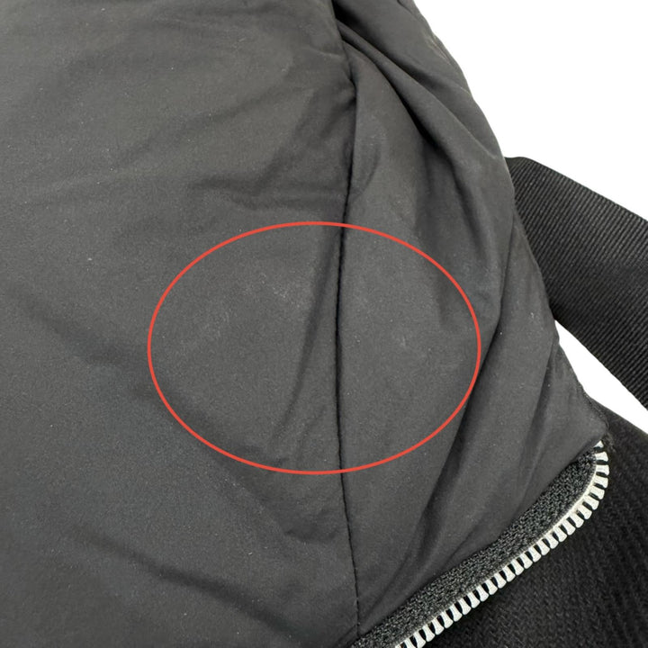 美品★Herno ヘルノ 2022年製 PI001539D フード付 ウール切替 ZIP UP ダウンコート ブラック 42 イタリア製 正規品 レディース