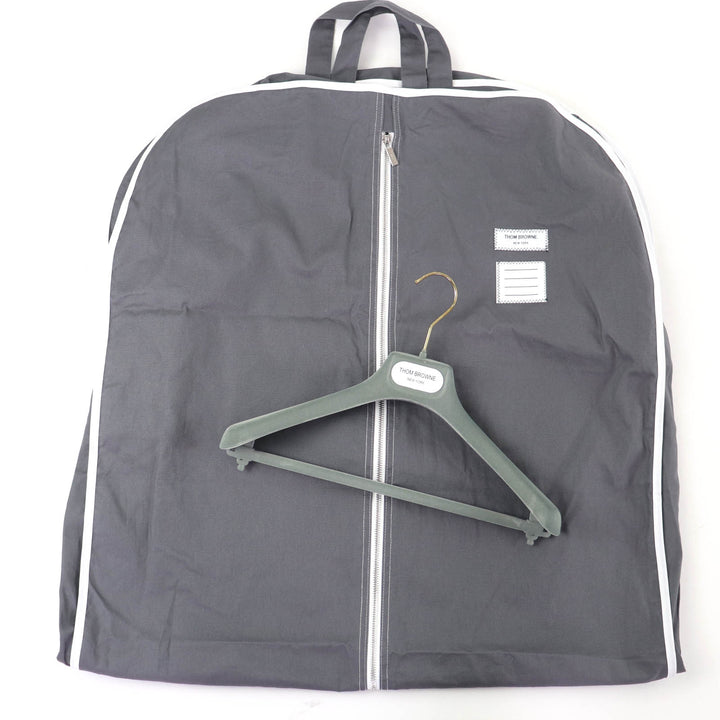 極美品☆THOM BROWNE トムブラウン 24SS FOC834A-F0495-035 チェック柄コート グレー 36 伊製 正規品 レディース ガーメント・ハンガー付