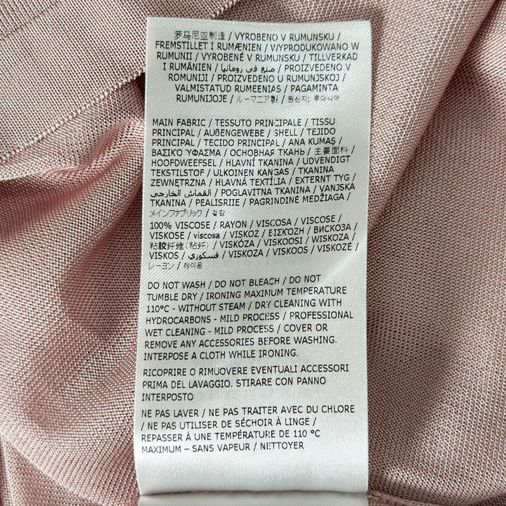極美品▲Maison Margiela 1 メゾンマルジェラ1 23SS S51GL0042 ハーフジップ 半袖ポロシャツ ピンク S ルーマニア製 正規品 レディース