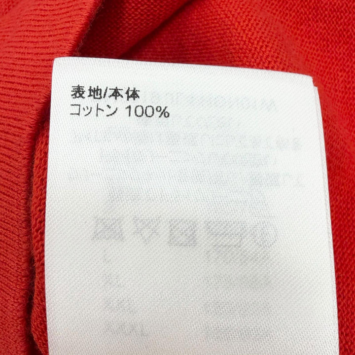 極美品□LOUIS VUITTON ルイヴィトン 23SS ロゴデザイン クルーネック ショートスリーブ 半袖ニット レッド L イタリア製 正規品 メンズ