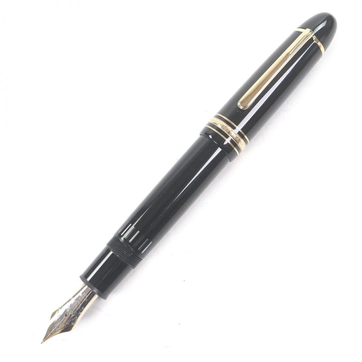 美品□MONTBLANC モンブラン マイスターシュテュック 149 ペン先14K Mニブ キャップ式 万年筆 ブラック ゴールド ケース付き 西ドイツ製