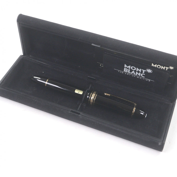 美品□MONTBLANC モンブラン マイスターシュテュック 149 ペン先14K Mニブ キャップ式 万年筆 ブラック ゴールド ケース付き 西ドイツ製