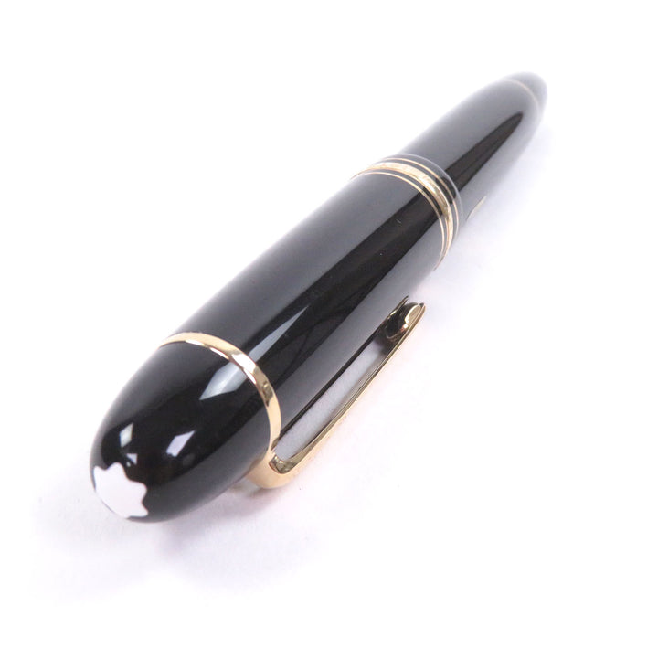 美品□MONTBLANC モンブラン マイスターシュテュック 149 ペン先14K Mニブ キャップ式 万年筆 ブラック ゴールド ケース付き 西ドイツ製
