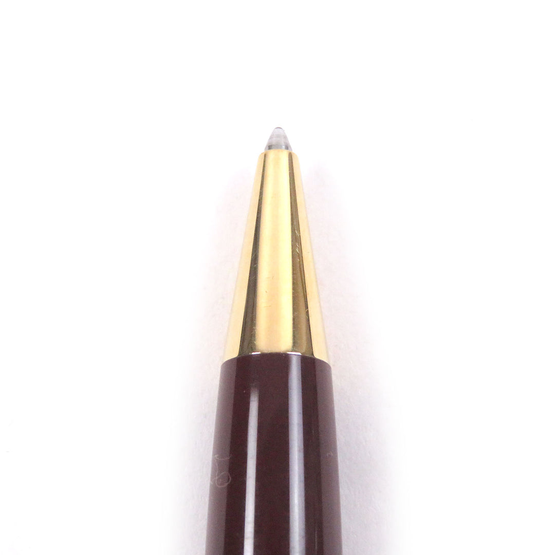 美品□MONTBLANC モンブラン ヴィンテージ マイスターシュテュック クラシック ツイスト式 ボールペン ボルドー ゴールド 筆記確認済み