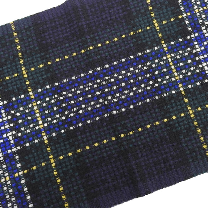 極美品▲Johnstons of Elgin ジョンストンズ オブ エルガン カシミヤ100% チェック柄 フリンジ付き マフラー マルチ スコットランド製