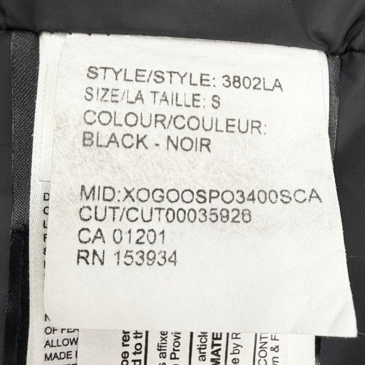 良品△CANADA GOOSE カナダグース 3802LA SHELBURNE PARKA シェルバーンパーカ ロゴワッペン ファー フード付 ダウンジャケット S 正規品