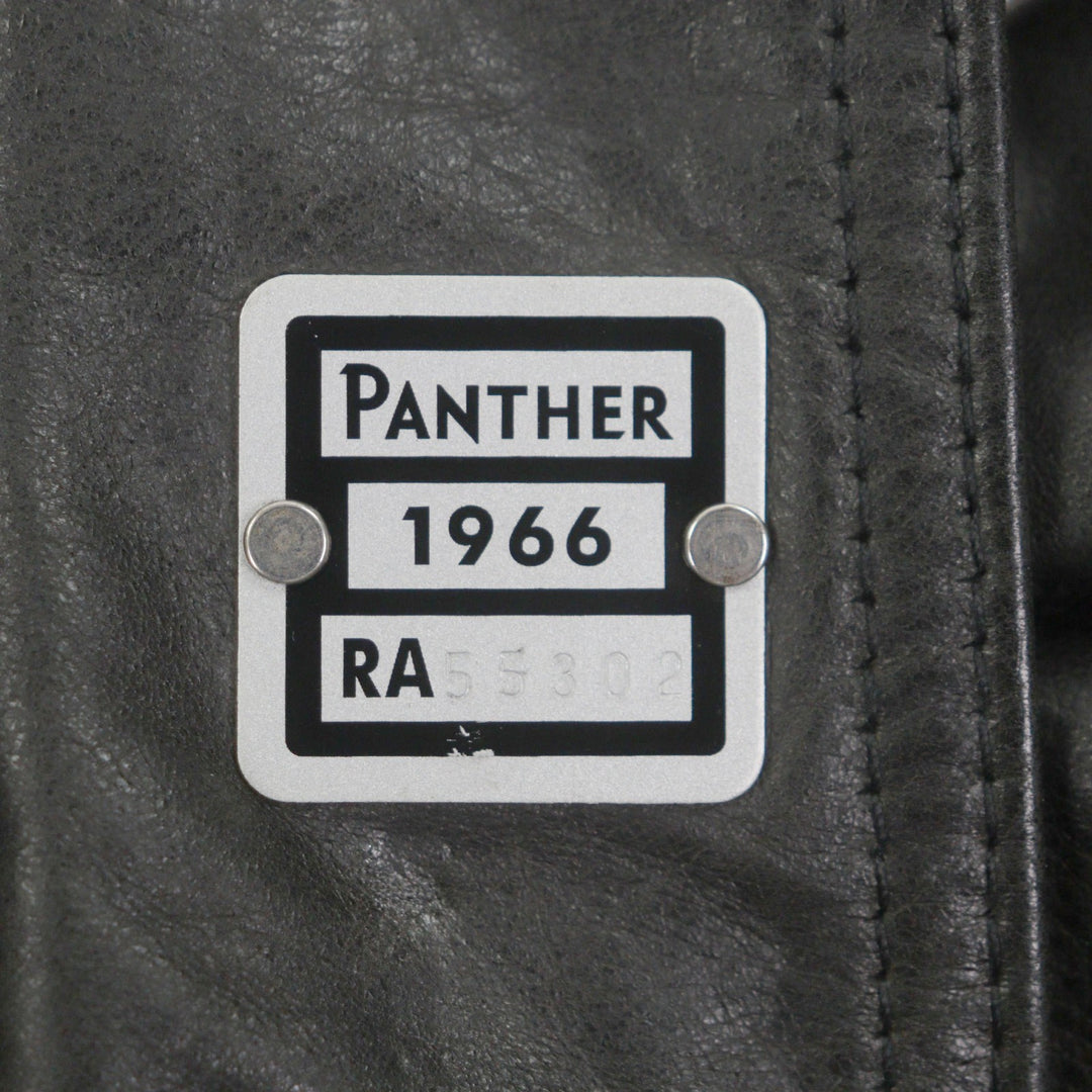 美品▼BELSTAFF ベルスタッフ panther jacket コーデュロイ使い ワッペン・ベルト付き WZIPUP レザーコート ブラック 46 正規品 メンズ