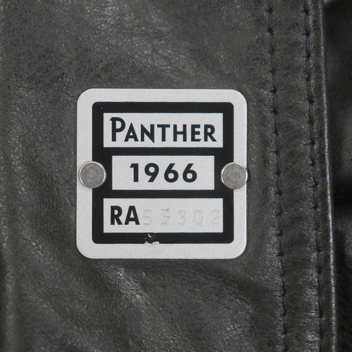 美品▼BELSTAFF ベルスタッフ panther jacket コーデュロイ使い ワッペン・ベルト付き WZIPUP レザーコート ブラック 46 正規品 メンズ
