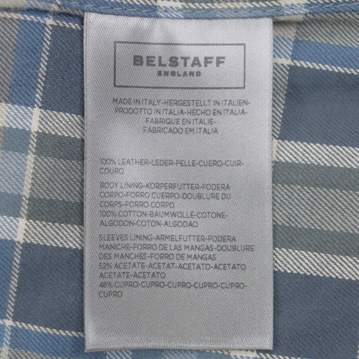 美品▼BELSTAFF ベルスタッフ panther jacket コーデュロイ使い ワッペン・ベルト付き WZIPUP レザーコート ブラック 46 正規品 メンズ