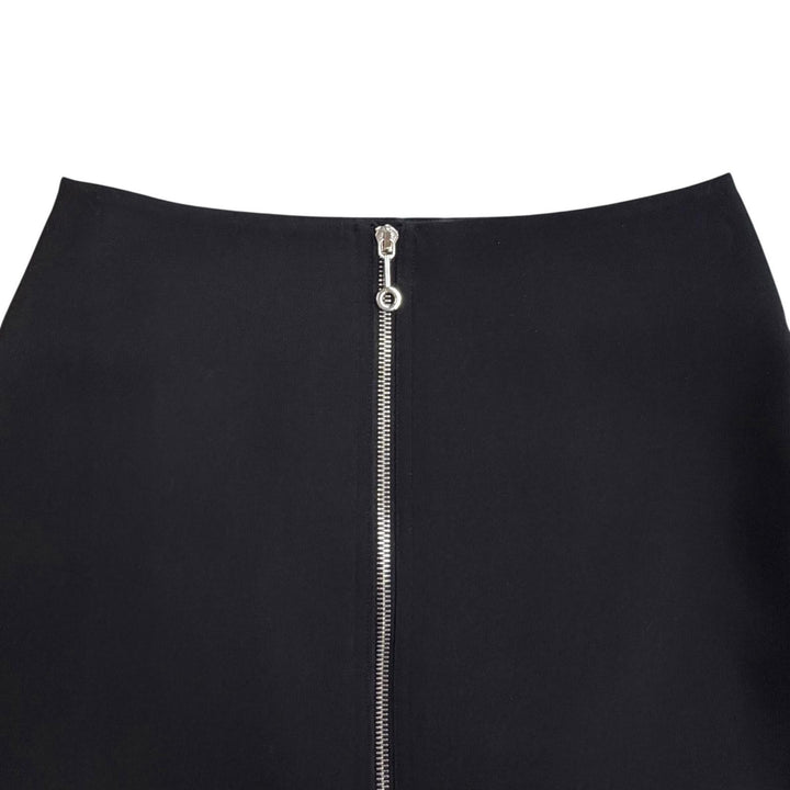 極美品◇HERMES エルメス 21AW ウール100％ センタージップ タイトスカート ブラック 34 ハンガー付き フランス製 正規品 レディース
