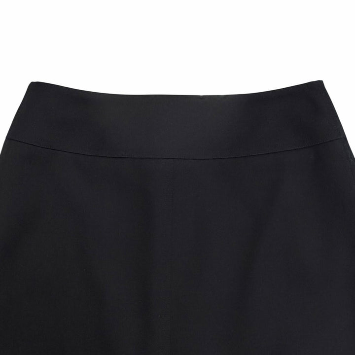 極美品◇HERMES エルメス 21AW ウール100％ センタージップ タイトスカート ブラック 34 ハンガー付き フランス製 正規品 レディース