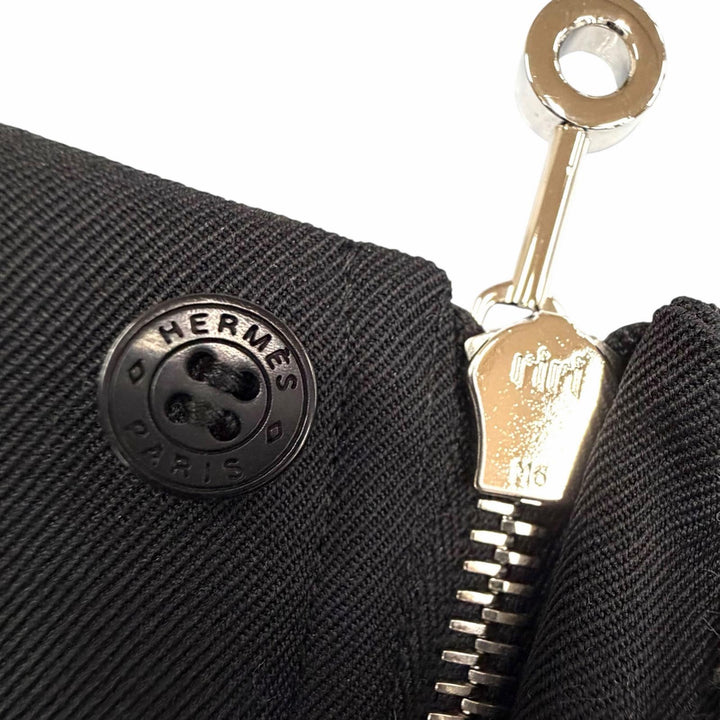 極美品◇HERMES エルメス 21AW ウール100％ センタージップ タイトスカート ブラック 34 ハンガー付き フランス製 正規品 レディース