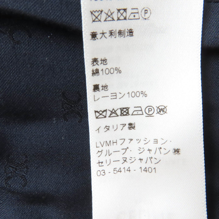 未使用品☆CELINE セリーヌ 2B543188O フランネルチェック クロップド丈 ノースリーブ トップス マルチ 34 イタリア製 正規品 レディース