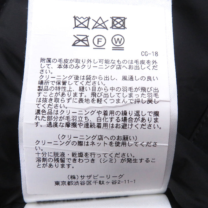 美品□CANADA GOOSE カナダグース 3438JM Jasper Parka ジャスパー ファーフーデッド ダウンジャケット ブラック S カナダ製 国内正規品