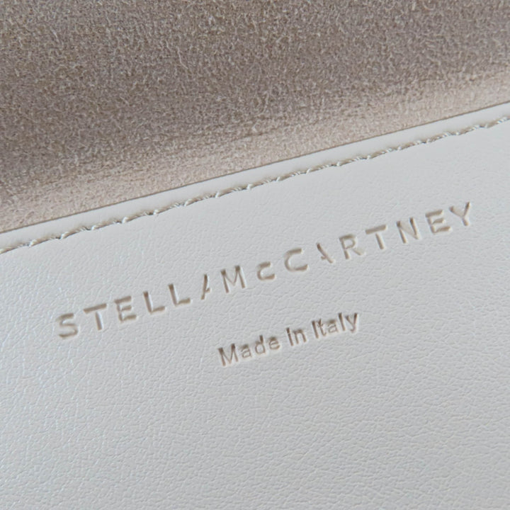極美品☆Stella McCartney ステラマッカートニー Logo Puffy Tote Bag サークルロゴ ポーチ付 エコレザー トートバッグ ベージュ 正規品