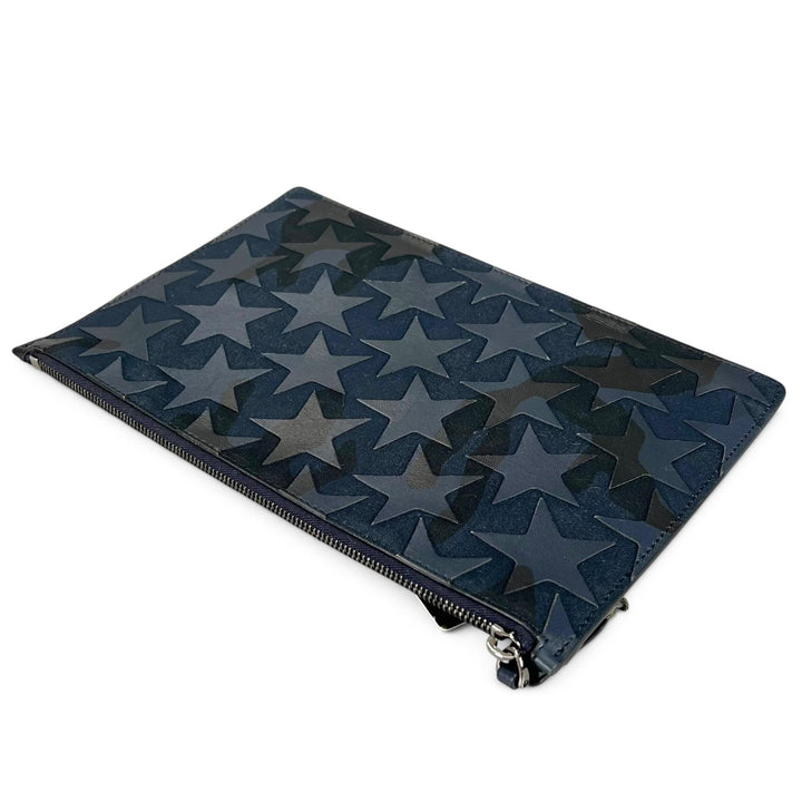 未使用品▲Valentino Garavani ヴァレンティノガラヴァーニ MY2P0483GAC レザー カモフラ スター クラッチバッグ UNI イタリア製 箱付き