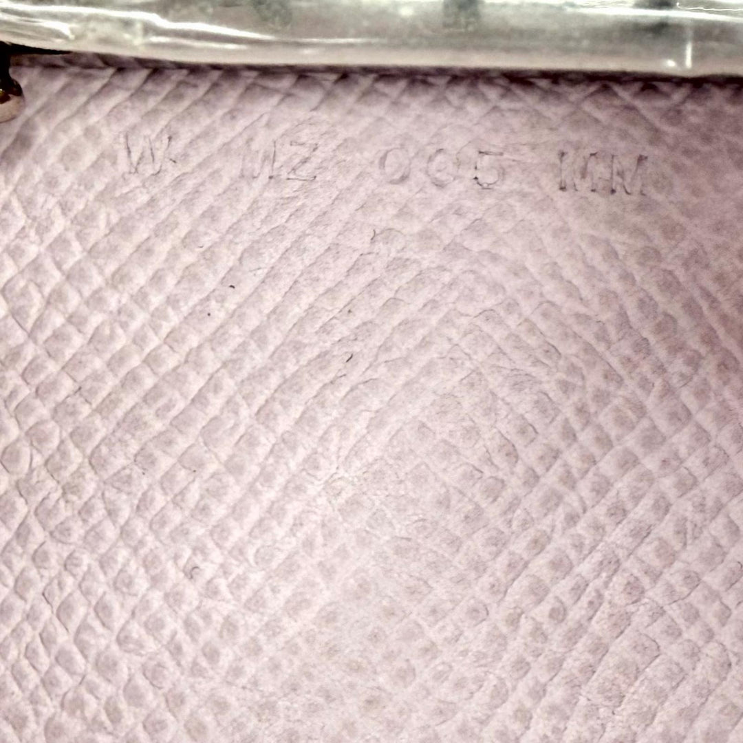 未使用品◇HERMES エルメス ベアン ヴォーエプソン シルバー金具 4連 レザー キーケース モーヴペール W刻印 箱付 フランス製 レディース