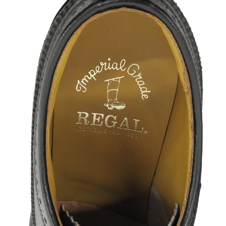 未使用品▲REGAL リーガル インペリアルグレード ウイングチップ メダリオン レザーシューズ ビジネスシューズ 24 1/2 EE 日本製 メンズ