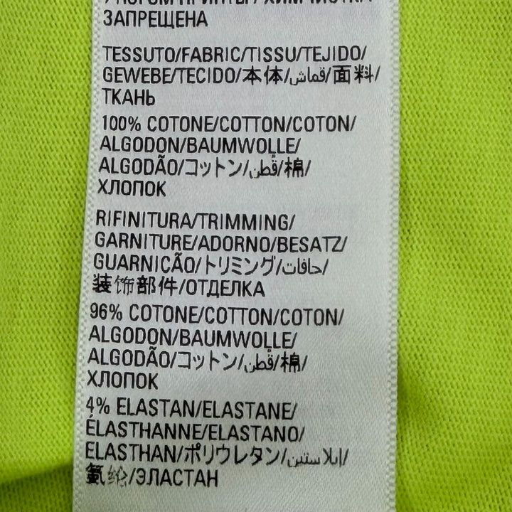 未使用品▼BALENCIAGA バレンシアガ 612966 WORLD FOOD PROGRAMME WFPロゴ オーバーサイズ 半袖Ｔシャツ ネオンイエロー XS 正規品